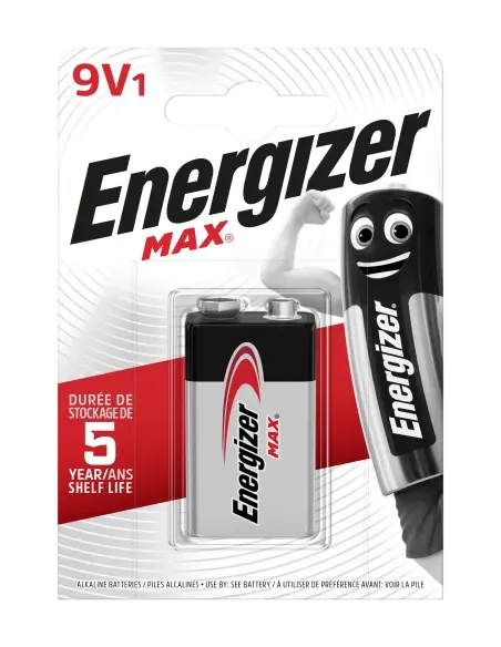 Energizer Max – 9V Batería de un solo uso Alcalino