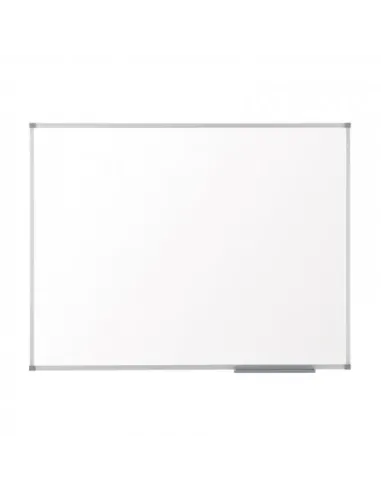 Nobo Pizarra blanca Basic magnética de acero 1200x900 mm con marco básico