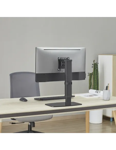 AISENS Soporte De Mesa Eco Giratorio E Inclinable Para Monitor tv 8kg De 17-32, Negro