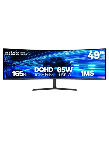 Nilox pantalla para PC 124,5 cm (49") 5120 x 1440 Pixeles Dual QHD LCD