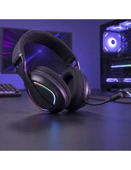 Mars Gaming MHWQUASAR auricular y casco Auriculares Inalámbrico Diadema Juego USB Type-C   USB Type-A Bluetooth Negro