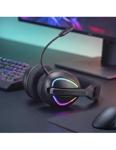 Mars Gaming MHWQUASAR auricular y casco Auriculares Inalámbrico Diadema Juego USB Type-C   USB Type-A Bluetooth Negro