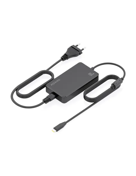 AISENS Cargador De Sobremesa GaN 90W PD3.0 1xUSB-C 1.8m, Negro