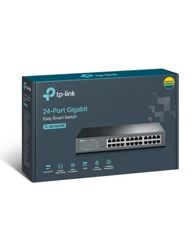TP-Link TL-SG1024DE switch Gestionado L2 Gigabit Ethernet (10 100 1000) Negro