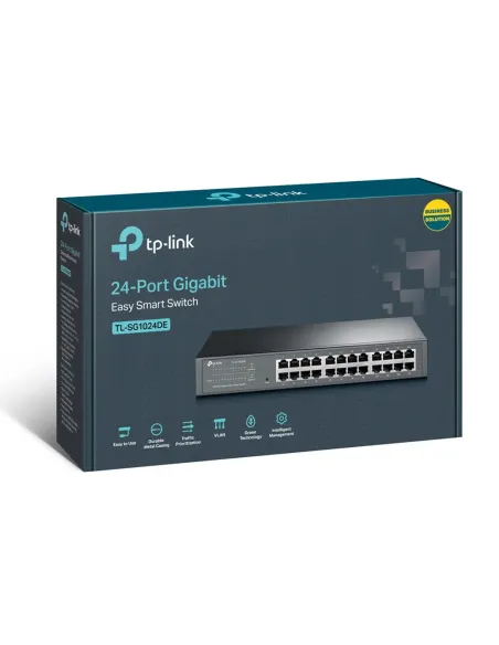 TP-Link TL-SG1024DE switch Gestionado L2 Gigabit Ethernet (10 100 1000) Negro