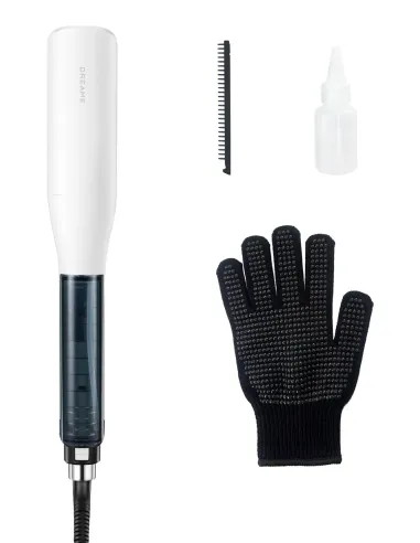 Dreame AuraSteam Plancha de pelo Vapor Blanco, Negro 68 W 1,8 m