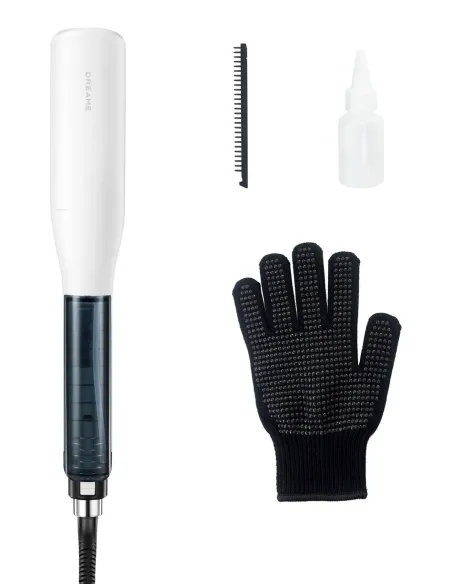 Dreame AuraSteam Plancha de pelo Vapor Blanco, Negro 68 W 1,8 m