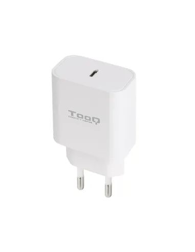 TooQ Cargador de Pared USB-C PD20W, Blanco