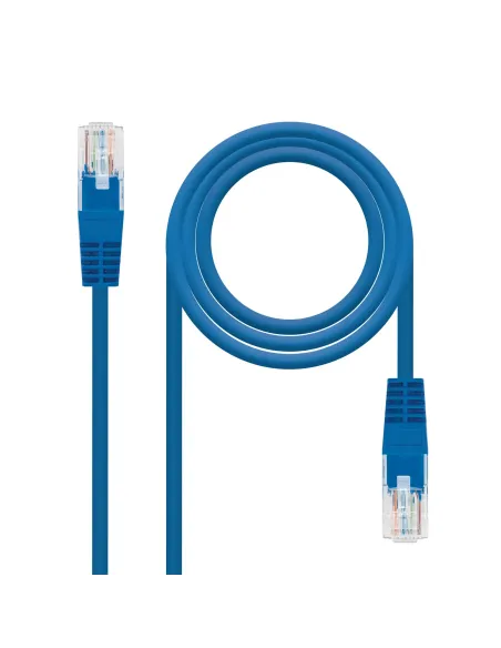 Nanocable CABLE RED LATIGUILLO RJ45 CAT.5E UTP AWG24, AZUL, 2.0 M