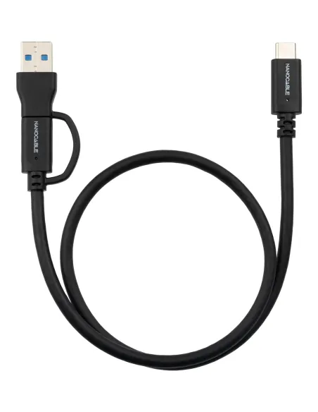 Nanocable 10.01.4803 cable USB USB 3.2 Gen 2 (3.1 Gen 2) 3 m USB A USB C USB C 10 Gbit s 60 W Negro