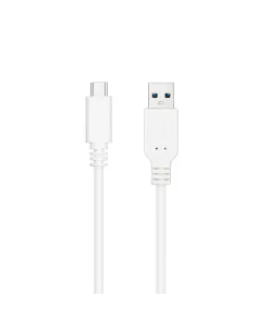 Nanocable Cable USB 3.1, Gen2 10 Gbps 3A, tipo USB-C M-A M, Blanco, 1 m 2