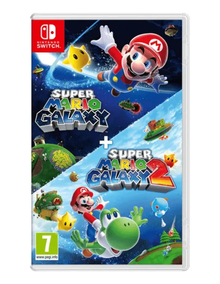 Nintendo Super Mario Galaxy + Super Mario Galaxy 2 Estándar Chino tradicional, Alemán, Holandés, Inglés, Español, Francés,