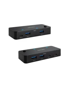 Nanocable Switch Conmutador 2x USB 3.0 a 2xUSB-A 3.0 + 2x USB-C 3.0 2