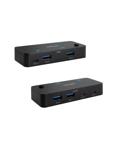 Nanocable Switch Conmutador 2x USB 3.0 a 2xUSB-A 3.0 + 2x USB-C 3.0