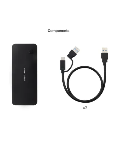 Nanocable Switch Conmutador 2x USB 3.0 a 2xUSB-A 3.0 + 2x USB-C 3.0