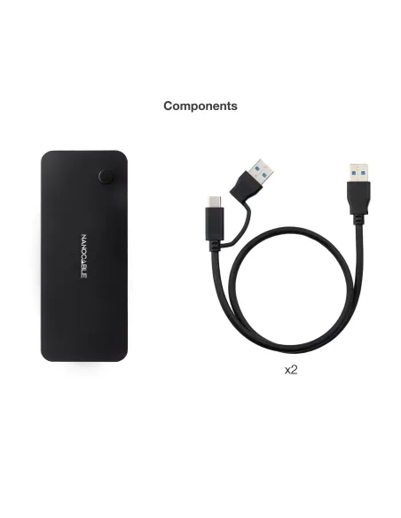 Nanocable Switch Conmutador 2x USB 3.0 a 2xUSB-A 3.0 + 2x USB-C 3.0