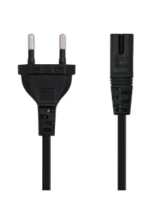 Nanocable Cable de Alimentación con forma 8, CEE7 16 M – C7 H, Negro, 3m 2