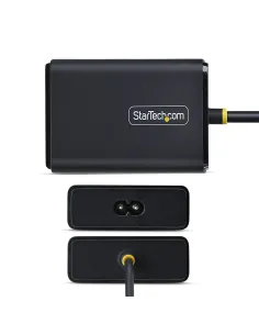 StarTech.com Cargador USB-C para Portátil con Cable Tipo C Integrado de 1,5m - Bloque Cargador Tipo C para MacBook Pro, Dell 2