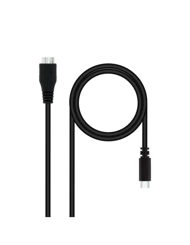 Nanocable 10.01.1201-BK cable USB USB 3.2 Gen 1 (3.1 Gen 1) 1 m USB C Micro-USB B 5 Gbit s Negro