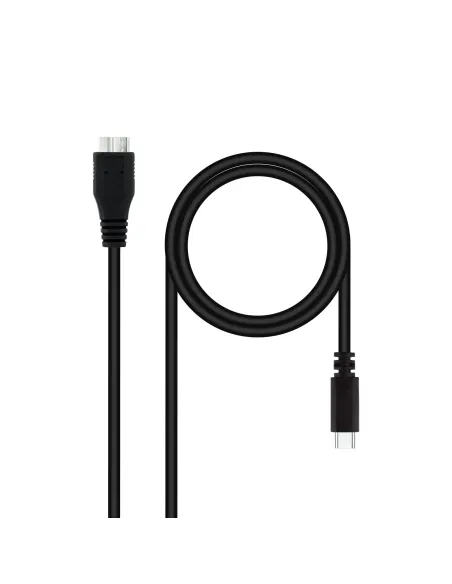 Nanocable 10.01.1201-BK cable USB USB 3.2 Gen 1 (3.1 Gen 1) 1 m USB C Micro-USB B 5 Gbit s Negro