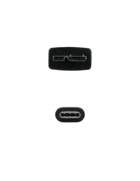 Nanocable 10.01.1201-BK cable USB USB 3.2 Gen 1 (3.1 Gen 1) 1 m USB C Micro-USB B 5 Gbit s Negro