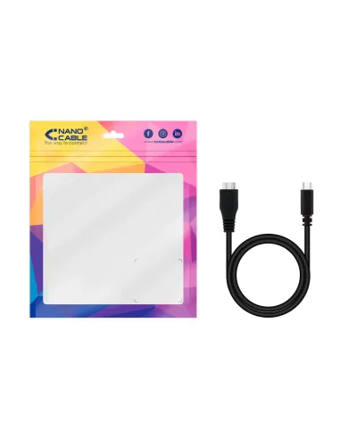 Nanocable 10.01.1201-BK cable USB USB 3.2 Gen 1 (3.1 Gen 1) 1 m USB C Micro-USB B 5 Gbit s Negro