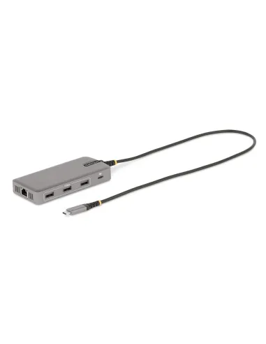 StarTech.com Adaptador Multipuertos USB-C para 3 Monitores - 4K 60Hz Doble + HDMI y DisplayPort 4K 30Hz - Hub USB de 3 Puertos