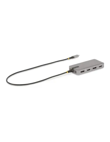 StarTech.com Adaptador Multipuertos USB-C para 3 Monitores - 4K 60Hz Doble + HDMI y DisplayPort 4K 30Hz - Hub USB de 3 Puertos