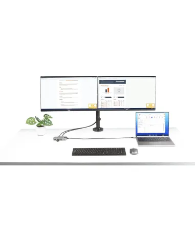 StarTech.com Adaptador Multipuertos USB-C para 3 Monitores - 4K 60Hz Doble + HDMI y DisplayPort 4K 30Hz - Hub USB de 3 Puertos