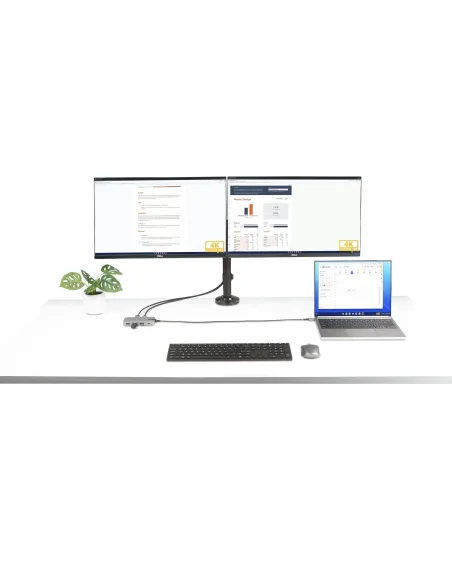 StarTech.com Adaptador Multipuertos USB-C para 3 Monitores - 4K 60Hz Doble + HDMI y DisplayPort 4K 30Hz - Hub USB de 3 Puertos