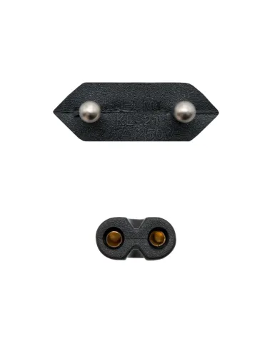 Nanocable Cable de Alimentación con forma 8, CEE7 16 M – C7 H, Negro, 2m