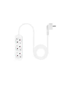 Nanocable Regleta de Enchufes con 3 Tomas, 1.4 m, Blanco 2