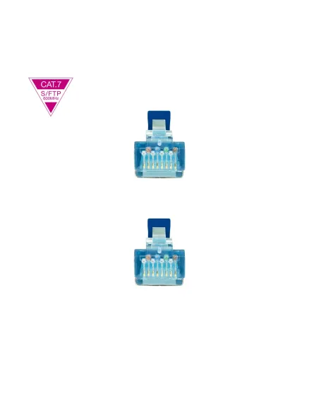 Nanocable Cable de Red Cat.7 600MHZ LSZH SFTP PIMF AWG26, Azul, 25 cm