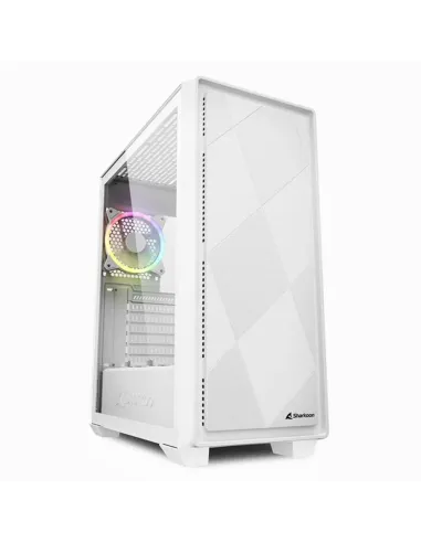 Caja ordenador gaming sharkoon midi vs8 atx cristal templado usb 3.2 blanca