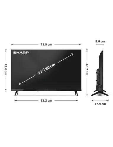 Sharp 32HA1205E Televisor 81,3 cm (32") HD