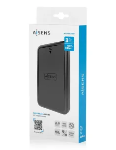 AISENS Caja externa 2.5" ASE-2519B 9.5mm SATA a USB 3.0 USB3.1 Gen1, Negro 2