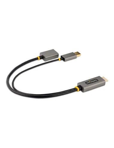 StarTech.com Cable 30cm Adaptador HDMI a DisplayPort - Activo - 4K 60Hz - Conversor HDMI 2.0 a DP 1.2 - HDR - Alimentado por el