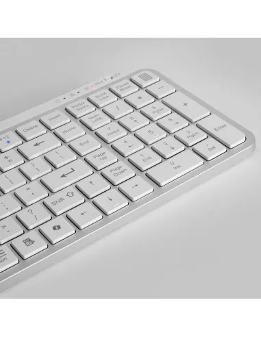 Mars Gaming MK-SILENKEYS teclado Universal RF Wireless + Bluetooth QWERTY Español Blanco