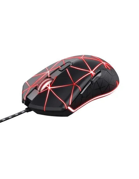 Trust GXT 133 Locx ratón Juego Mano derecha USB tipo A Óptico 4000 DPI
