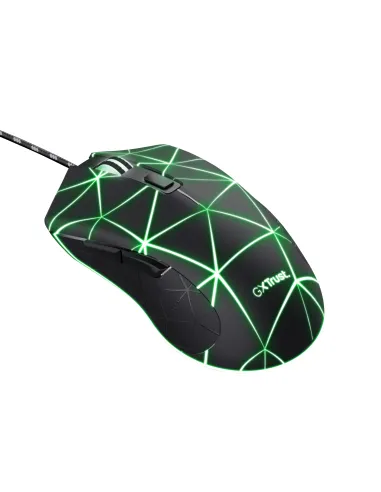 Trust GXT 133 Locx ratón Juego Mano derecha USB tipo A Óptico 4000 DPI
