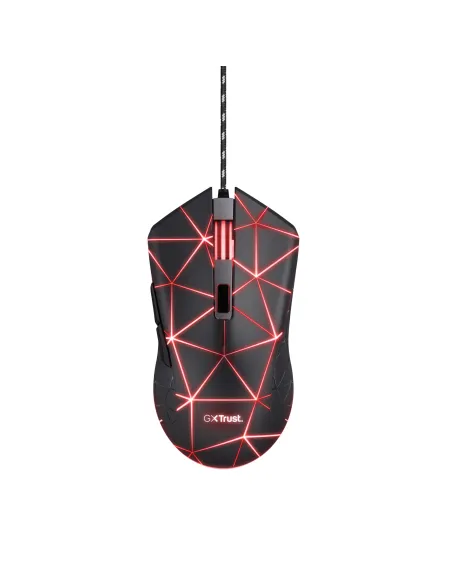 Trust GXT 133 Locx ratón Juego Mano derecha USB tipo A Óptico 4000 DPI