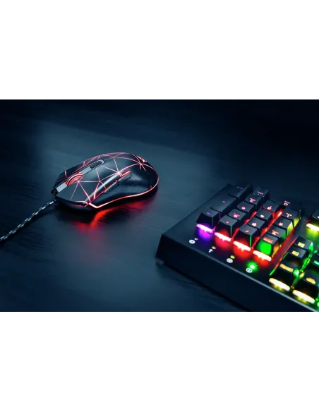 Trust GXT 133 Locx ratón Juego Mano derecha USB tipo A Óptico 4000 DPI