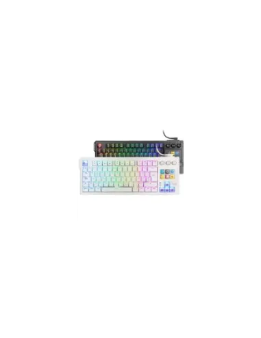 Teclado Gaming Mecánico Mars Gaming MK-MASTER/ Switch Rojo/ Blanco/ Incluye SmartDeck