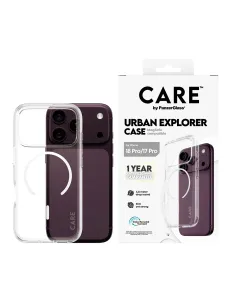 PanzerGlass CARE™ by ® Urban Explorer Case Transparent w. White MagSafe iPhone 18 Pro | 17 Pro funda para teléfono móvil 2