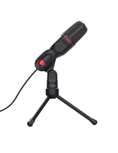 Trust GXT 212 Negro, Rojo Micrófono para PC