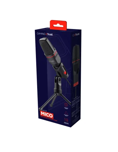 Trust GXT 212 Negro, Rojo Micrófono para PC