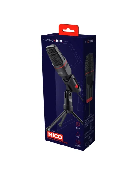 Trust GXT 212 Negro, Rojo Micrófono para PC