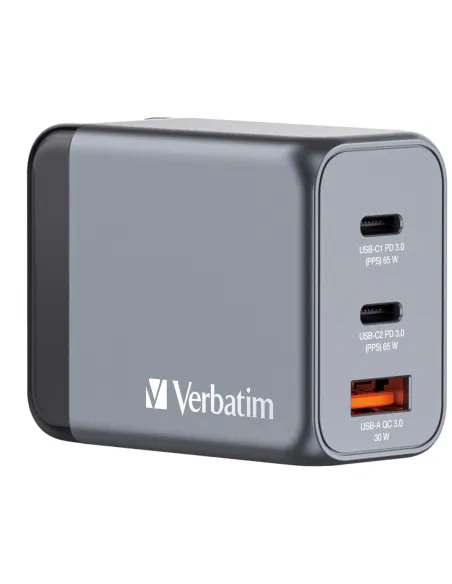 Verbatim GNC-65 Universal Negro, Gris Corriente alterna Carga rápida Interior