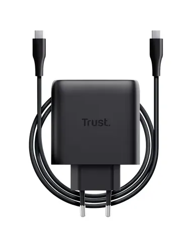 Trust Maxo Cargador GaN USB-C de 65 W - Negro