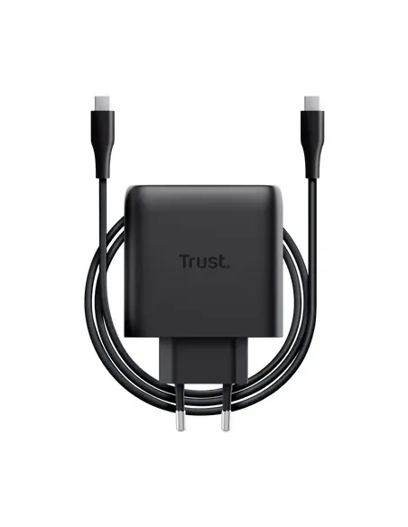 Trust Maxo Cargador GaN USB-C de 65 W - Negro